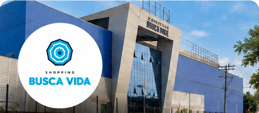 Fachada do Shopping Busca Vida